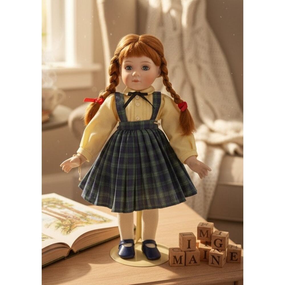 Gorham Days of the Week Saturday's Child Porcelain Doll 14" With Stand